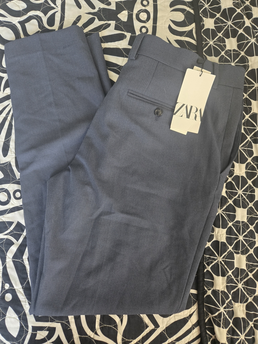 NWT Zara Men's Dress Trousers in Deep Blue